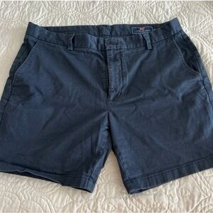 Vineyard Vines Blue Flat Front Shorts Casual Style